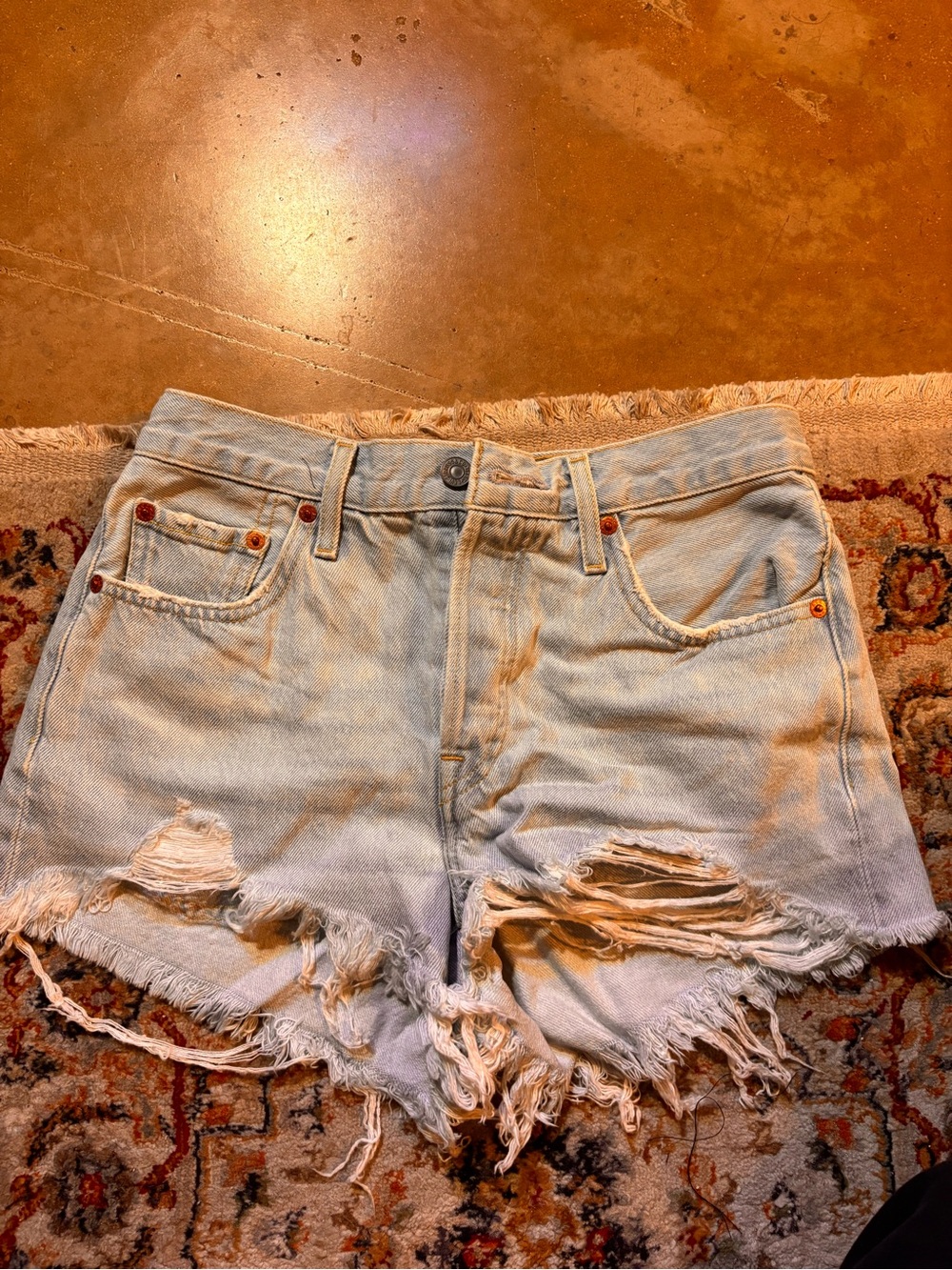 Levi's Light Blue Denim Jean Shorts